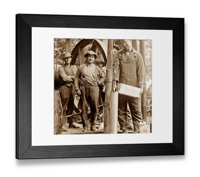 Framed Print : Filling shells with nitro-glycerine for shooting Framed Print : Filling shells with nitro-glycerine for shooting