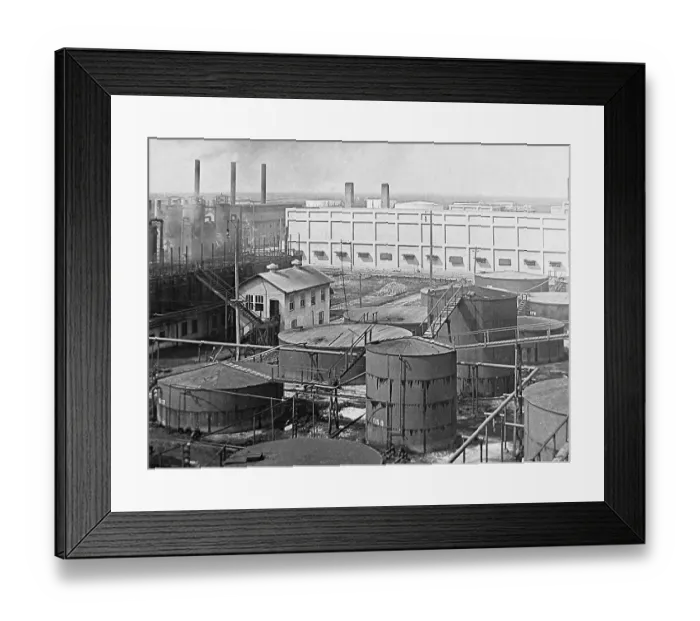 Framed Print : Oil stills and canning factory Port Arthur Texas USA Framed Print : Oil stills and canning factory Port Arthur Texas USA