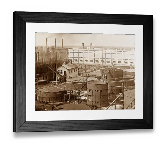 Framed Print : Oil stills and canning factory Port Arthur Texas USA Framed Print : Oil stills and canning factory Port Arthur Texas USA