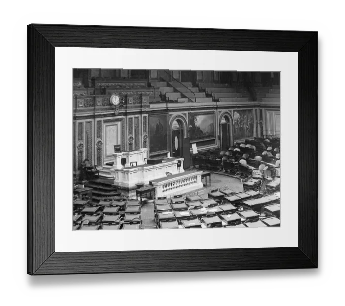 Framed Print : Congressional Chamber United States Capitol USA early 1900s Framed Print : Congressional Chamber United States Capitol USA early 1900s