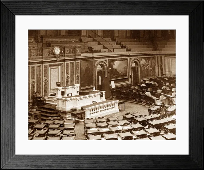 Framed Print : Congressional Chamber United States Capitol USA early 1900s Framed Print : Congressional Chamber United States Capitol USA early 1900s