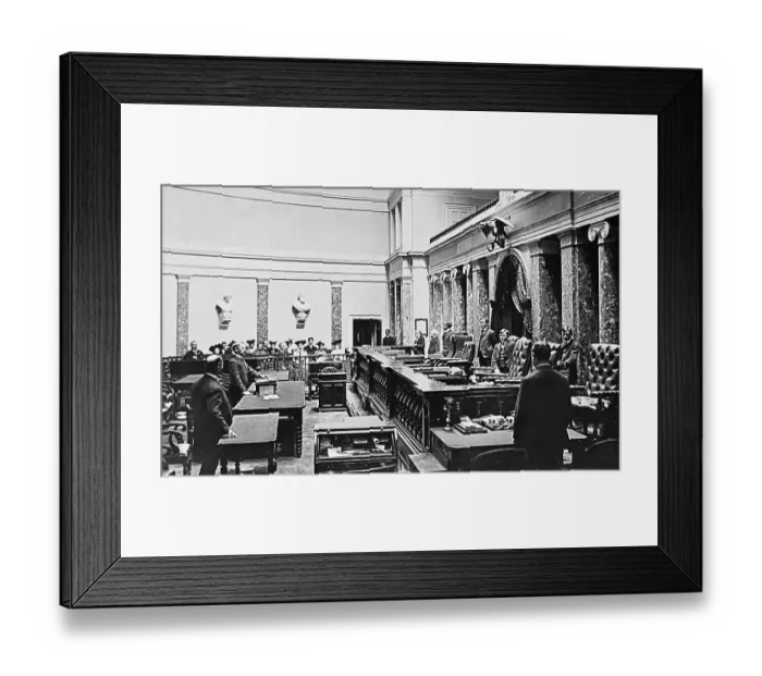 Framed Print : Supreme Court Room United States Capitol USA early 1900s Framed Print : Supreme Court Room United States Capitol USA early 1900s