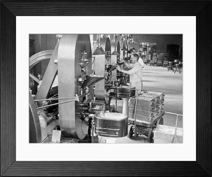 Framed Print : Coining presses United States Mint Philadelphia USA Framed Print : Coining presses United States Mint Philadelphia USA