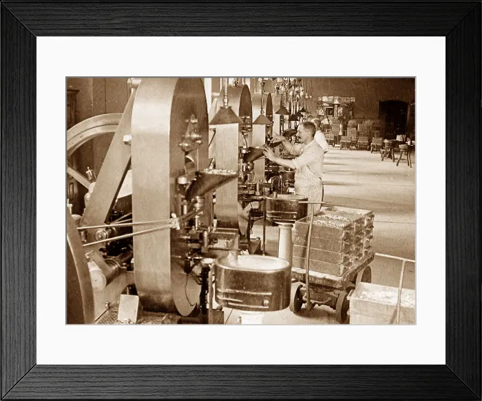 Framed Print : Coining presses United States Mint Philadelphia USA Framed Print : Coining presses United States Mint Philadelphia USA