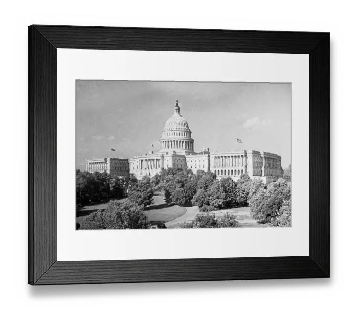 Framed Print : United States Capitol USA early 1900s Framed Print : United States Capitol USA early 1900s