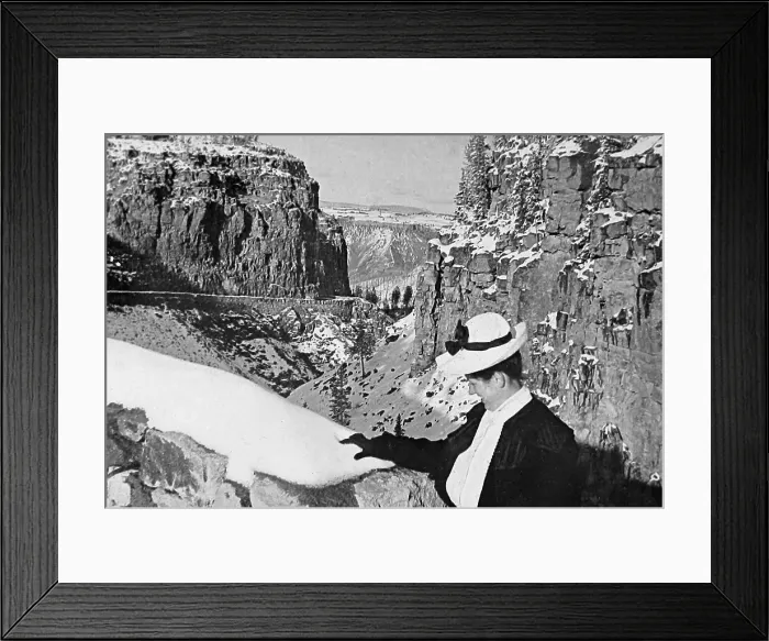 Framed Print : Gap of the Golden Gate Yellowstone Park USA early 1900s Framed Print : Gap of the Golden Gate Yellowstone Park USA early 1900s