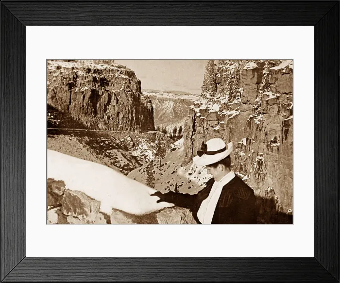 Framed Print : Gap of the Golden Gate Yellowstone Park USA early 1900s Framed Print : Gap of the Golden Gate Yellowstone Park USA early 1900s
