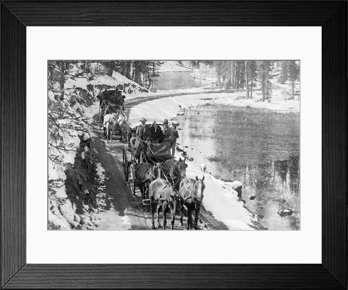 Framed Print : Lake Isa Yellowstone Park USA early 1900s Framed Print : Lake Isa Yellowstone Park USA early 1900s