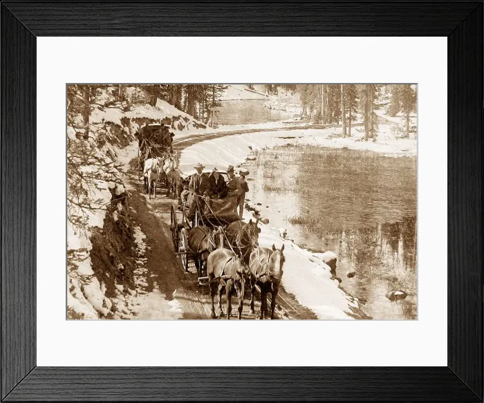 Framed Print : Lake Isa Yellowstone Park USA early 1900s Framed Print : Lake Isa Yellowstone Park USA early 1900s