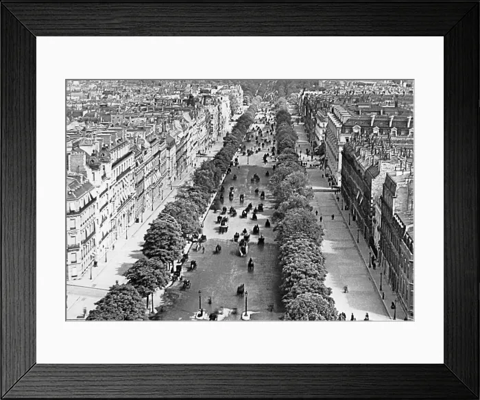 Framed Print : Avenue des Champs Elysees Paris France probably 1920s