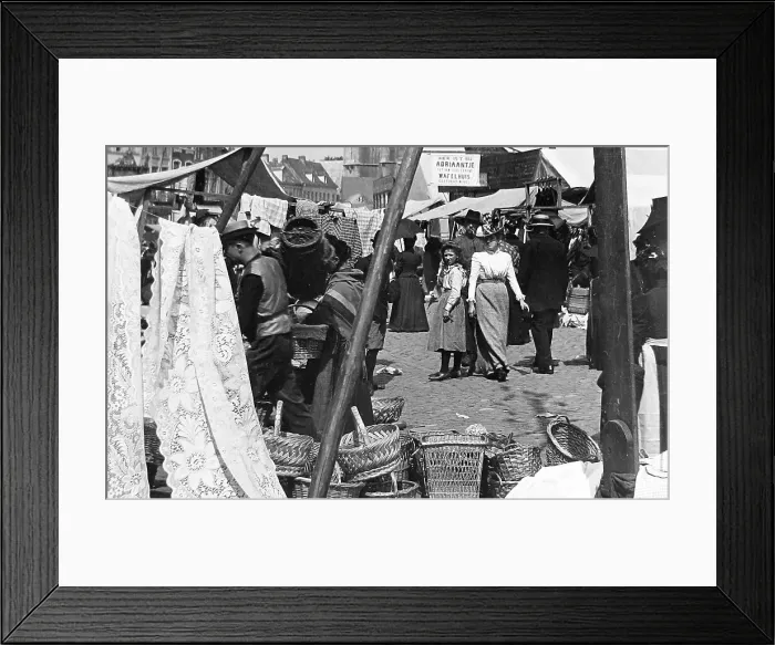 Framed Print : Cloth and lace market Malines / Mechelen Belgium Framed Print : Cloth and lace market Malines / Mechelen Belgium