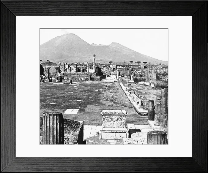 Framed Print : Pompeii Forum Italy early 1900s Framed Print : Pompeii Forum Italy early 1900s