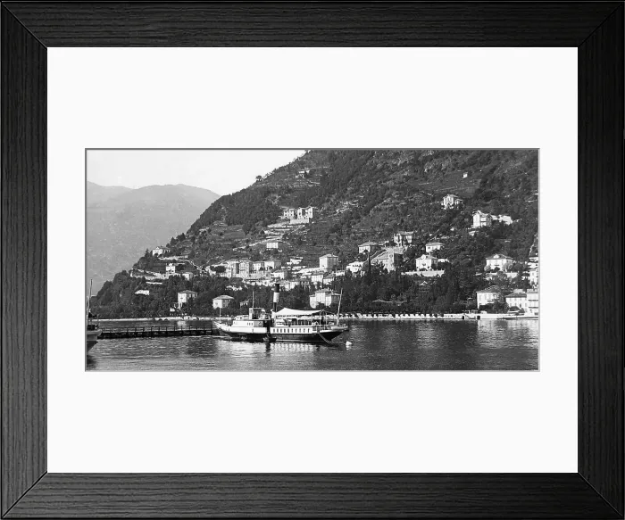 Framed Print : Lake Como Italy early 1900s Framed Print : Lake Como Italy early 1900s