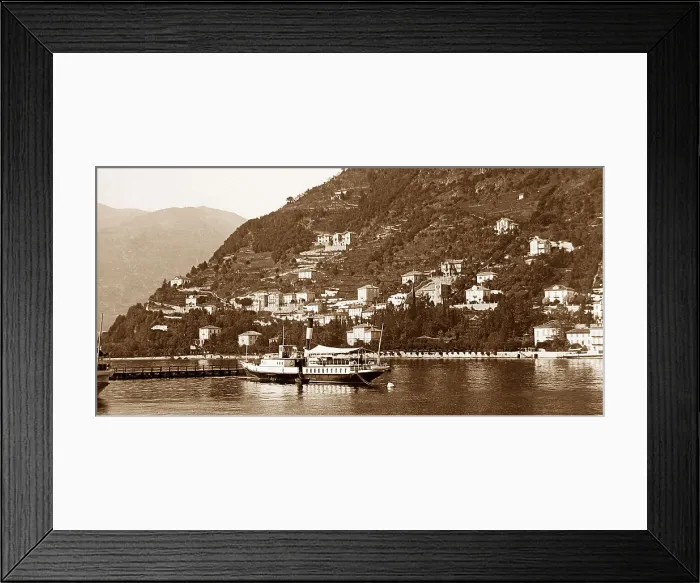 Framed Print : Steamer, Lake Como, Italy Framed Print : Steamer, Lake Como, Italy