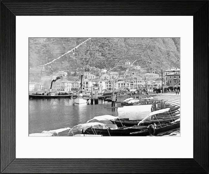 Framed Print : Lake Como Italy early 1900s Framed Print : Lake Como Italy early 1900s
