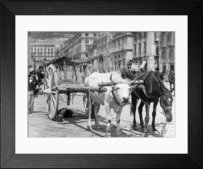 Framed Print : Naples Italy early 1900s Framed Print : Naples Italy early 1900s