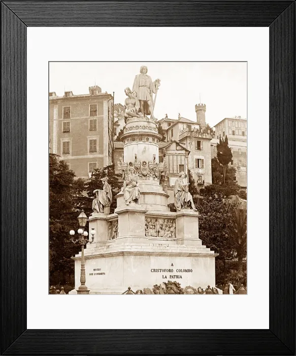 Framed Print : Monument to Christopher Columbus, Genoa, Italy Framed Print : Monument to Christopher Columbus, Genoa, Italy