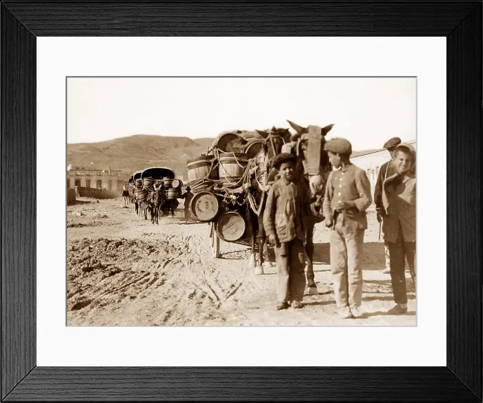 Framed Print : Andalusian carts entering Almeria, Spain Framed Print : Andalusian carts entering Almeria, Spain