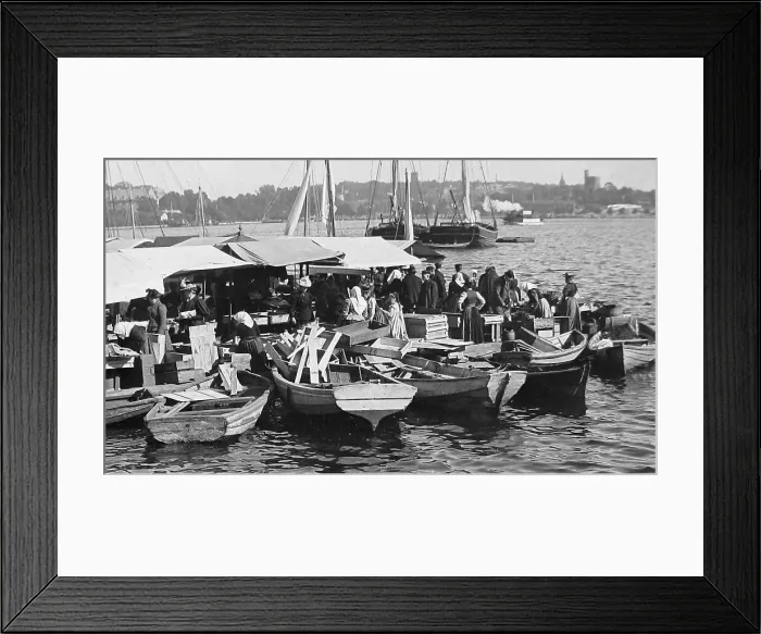 Framed Print : Fish Market, Skeppsbro, Stockholm, Sweden Framed Print : Fish Market, Skeppsbro, Stockholm, Sweden