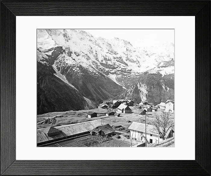 Framed Print : Murren Switzerland early 1900s Framed Print : Murren Switzerland early 1900s