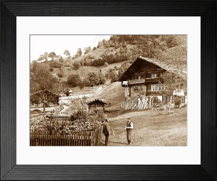 Framed Print : Mountain chalet, Grindelwald, Switzerland Framed Print : Mountain chalet, Grindelwald, Switzerland