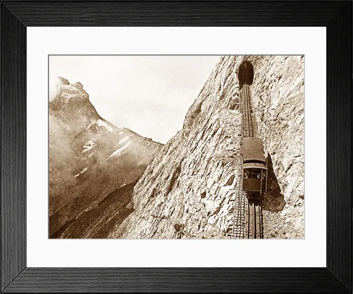 Framed Print : Mount Pilatus Railway, Switzerland Framed Print : Mount Pilatus Railway, Switzerland