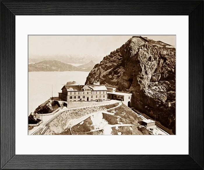Framed Print : Mount Pilatus Switzerland early 1900s Framed Print : Mount Pilatus Switzerland early 1900s