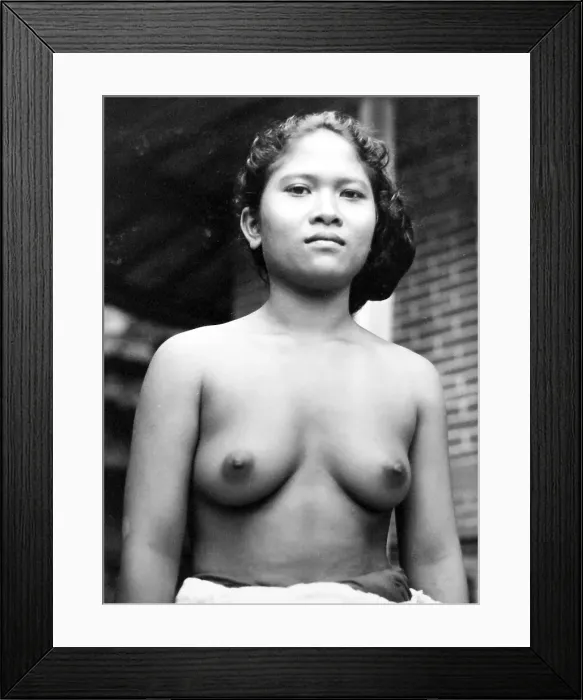 Framed Print : Bali girl in the 1920s Framed Print : Bali girl in the 1920s