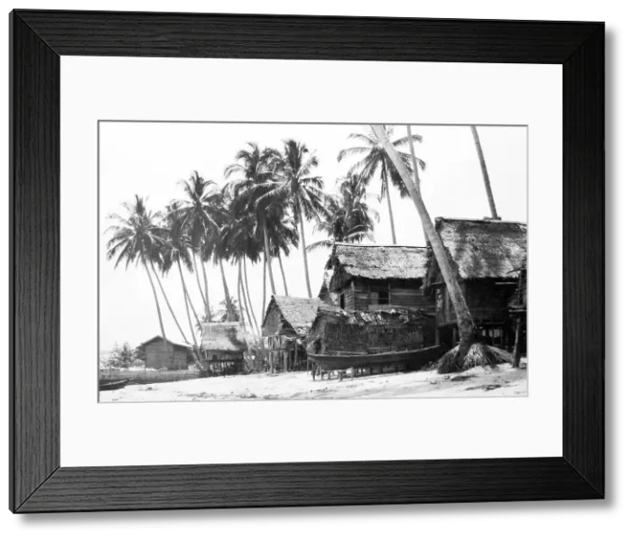 Framed Print : Bali village in the 1920s Framed Print : Bali village in the 1920s