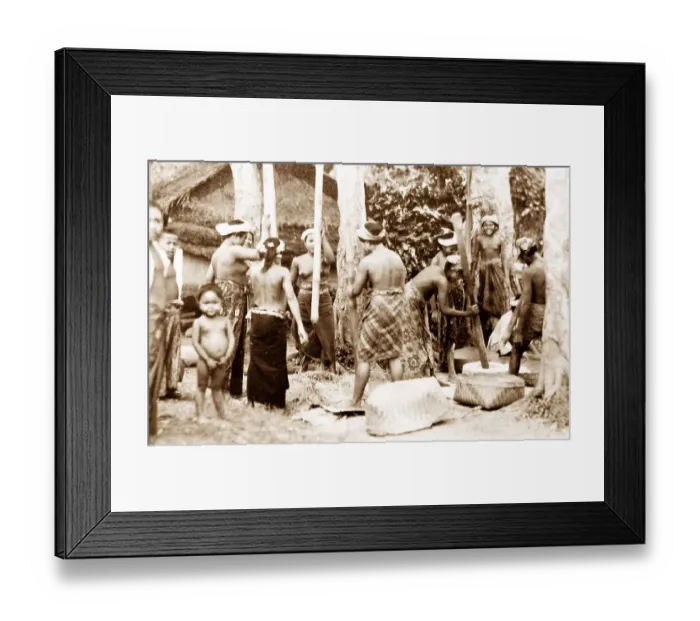 Framed Print : Bali village Framed Print : Bali village