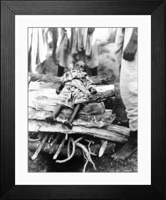 Framed Print : A burning ghat, India Framed Print : A burning ghat, India