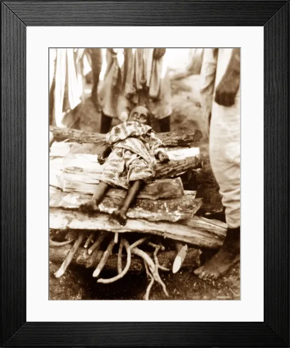 Framed Print : A burning ghat in India probably 1920s Framed Print : A burning ghat in India probably 1920s