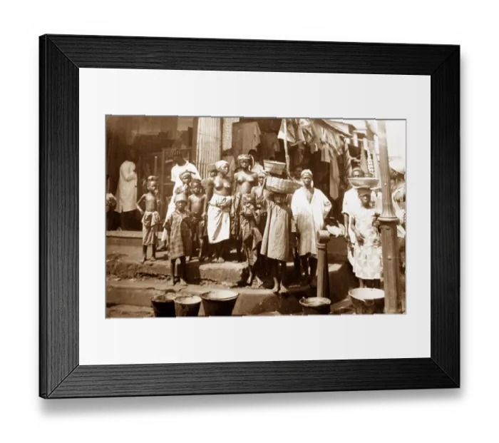 Framed Print : Kroo Town, Freetown, Sierra Leone, Africa Framed Print : Kroo Town, Freetown, Sierra Leone, Africa