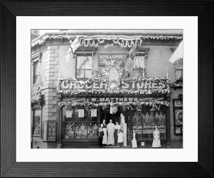 Framed Print : Matthews Grocery Store Six Ways Aston Birmingham Framed Print : Matthews Grocery Store Six Ways Aston Birmingham