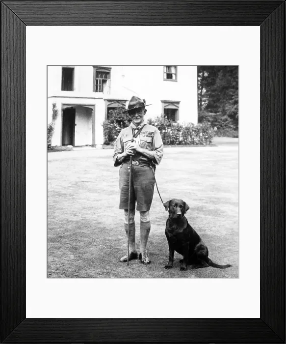 Framed Print : Baden Powell at the 3rd World Jamboree held
