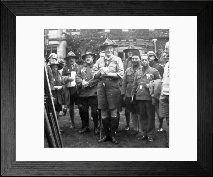 Framed Print : Baden Powell at the 3rd World Jamboree held Framed Print : Baden Powell at the 3rd World Jamboree held