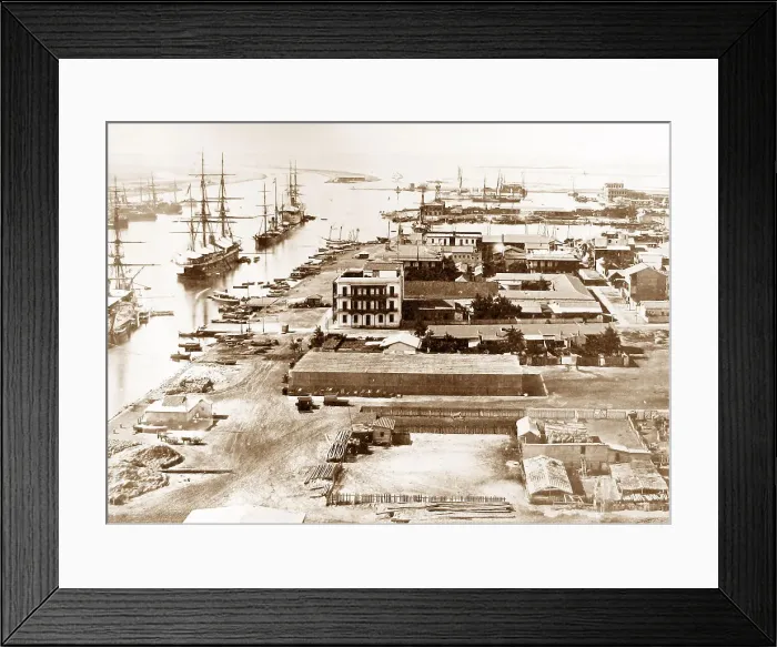 Framed Print : Troops arriving at Port Said Egypt during