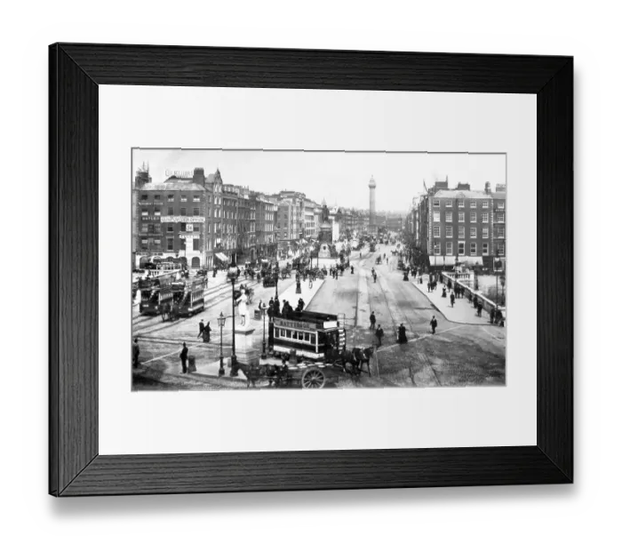 Framed Print : Sackville Street Dublin Ireland Victorian period Framed Print : Sackville Street Dublin Ireland Victorian period