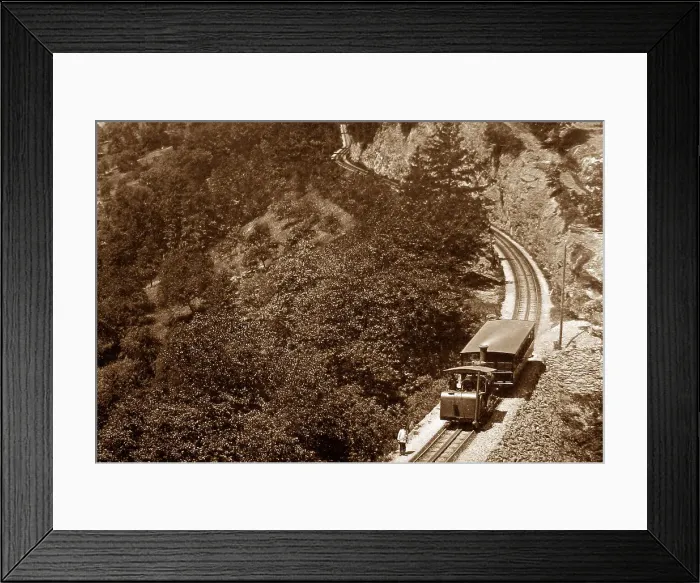 Framed Print : Rigi Bahn Switzerland pre-1900 Framed Print : Rigi Bahn Switzerland pre-1900