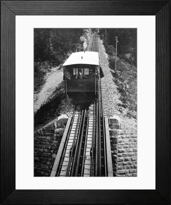 Framed Print : Beatenberg Funicular Railway Berne Switzerland pre-1900 Framed Print : Beatenberg Funicular Railway Berne Switzerland pre-1900