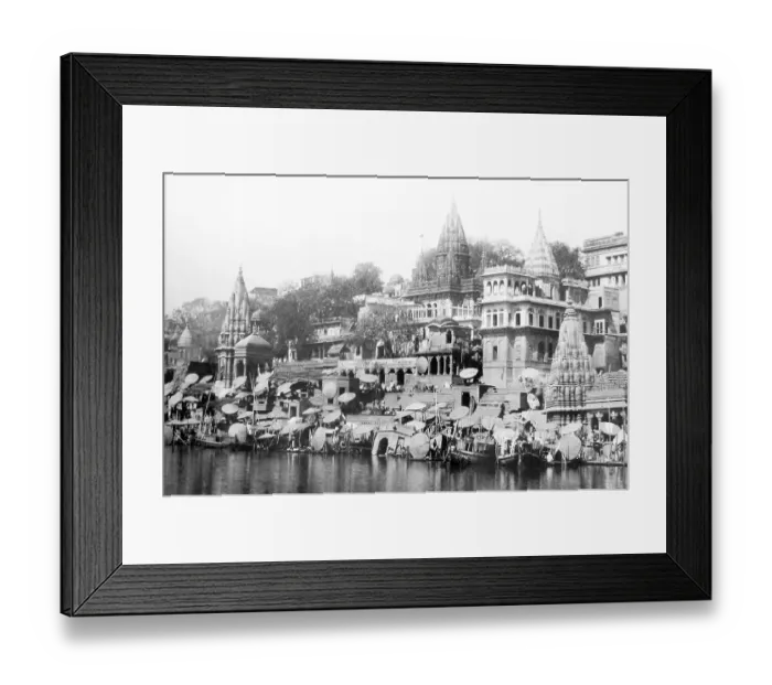 Framed Print : Benares / Varanasi India Victorian period Framed Print : Benares / Varanasi India Victorian period