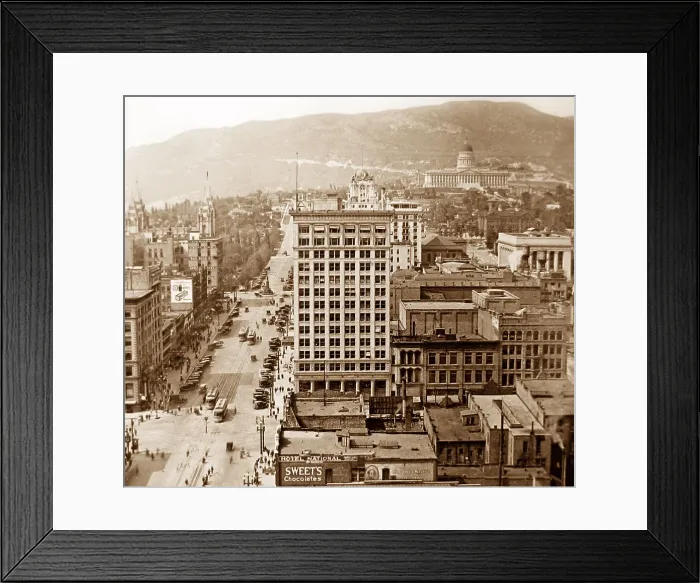 Framed Print : Salt Lake City early 1900s Framed Print : Salt Lake City early 1900s