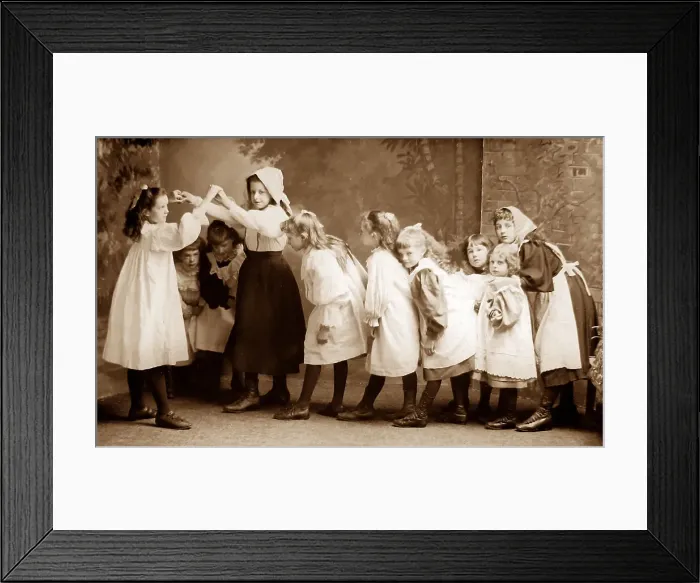 Framed Print : Oranges and Lemons studio portrait Victorian period Framed Print : Oranges and Lemons studio portrait Victorian period