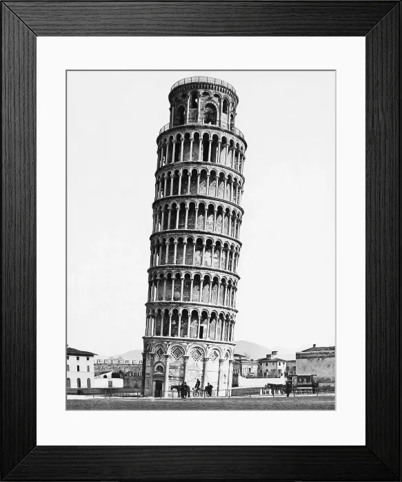 Framed Print : Leaning Tower of Pisa pre-1900 Framed Print : Leaning Tower of Pisa pre-1900