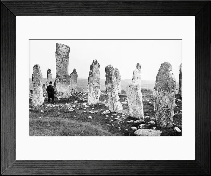 Framed Print : Callanish Stones Isle of Lewis early 1900s