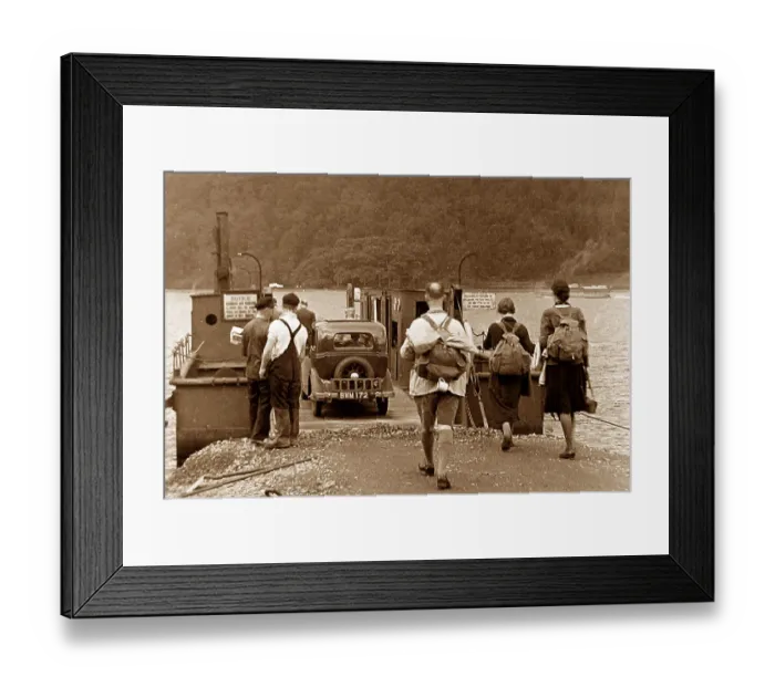 Framed Print : Windermere Ferry probably 1940s Framed Print : Windermere Ferry probably 1940s