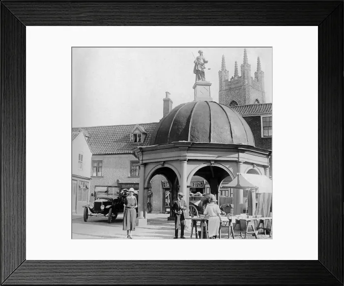 Framed Print : Bungay Butter Cross early 1900s Framed Print : Bungay Butter Cross early 1900s