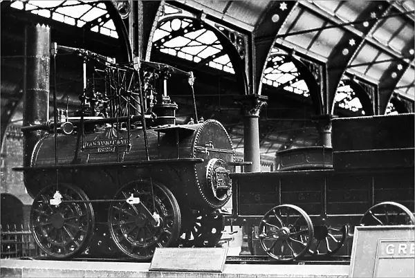 Locomotion at Darlington Railway Station early 1900s