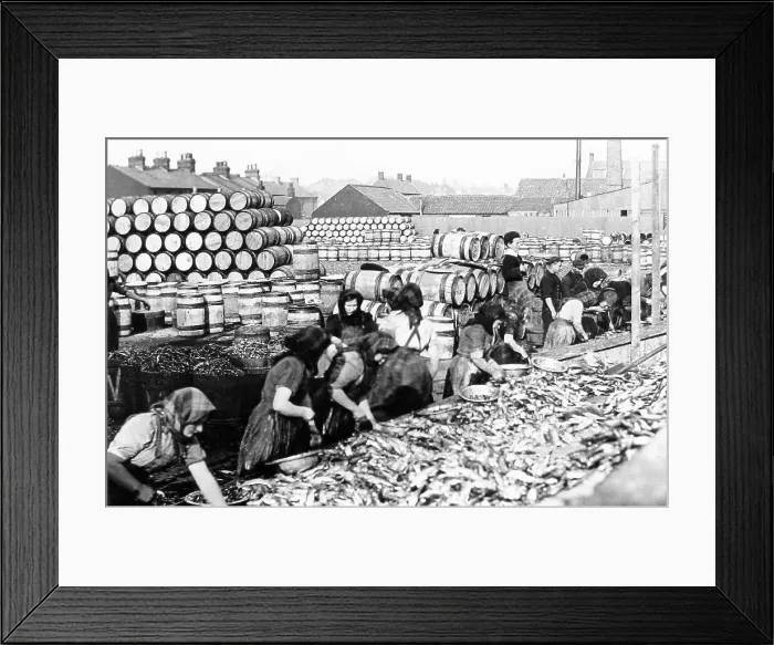 Framed Print : Great Yarmouth fish girls early 1900s Framed Print : Great Yarmouth fish girls early 1900s