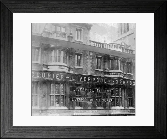 Framed Print : Publishing the Liverpool Express and Weekly Courier Framed Print : Publishing the Liverpool Express and Weekly Courier